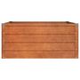 Voir la diapositive 4 : VIDAXL Lit sureleve de jardin rouille 100x100x45 cm acier corten