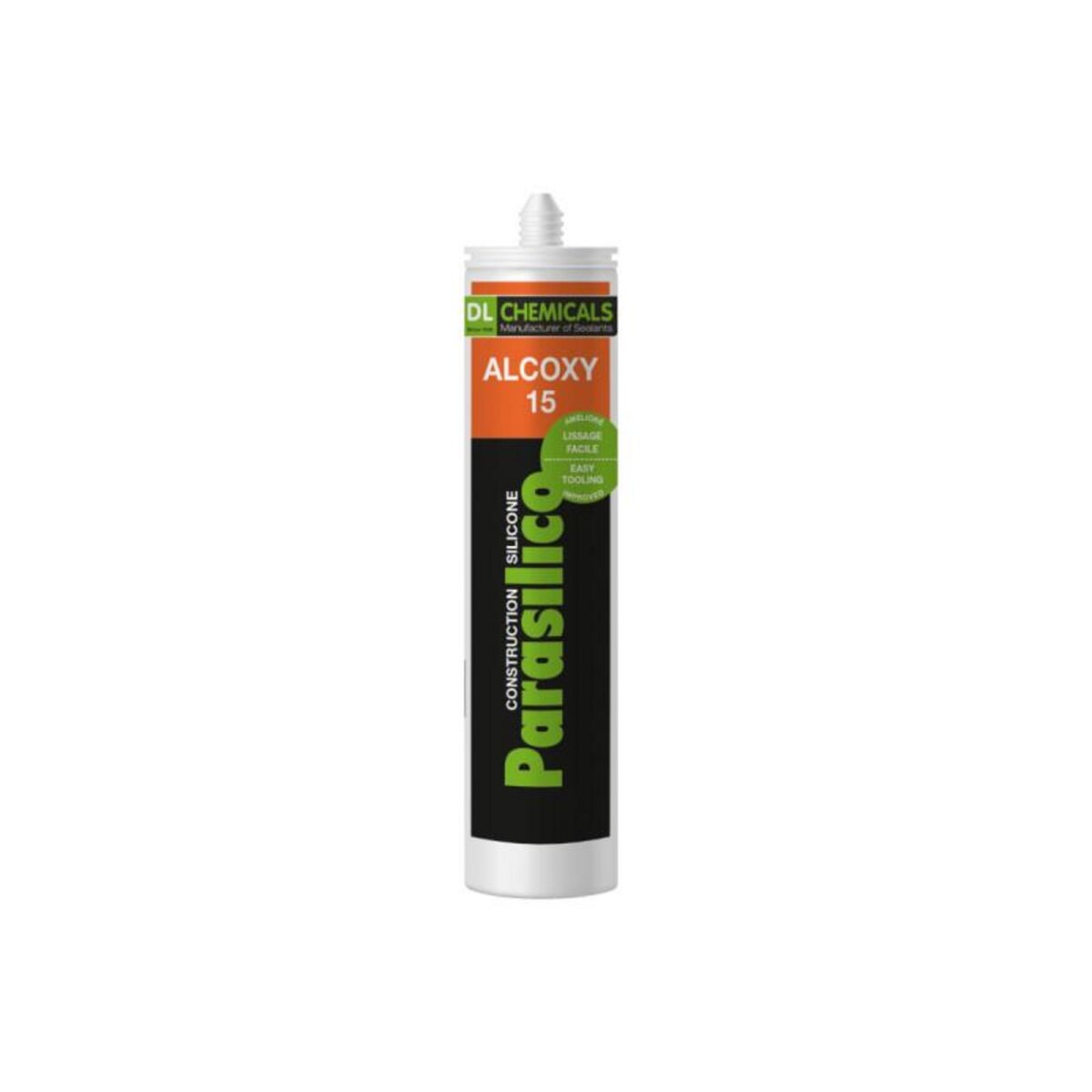 DL Chemicals Mastic silicone Parasilico DL Chemicals Alcoxy 15 - Gris anthracite RAL 7016 - 300ml