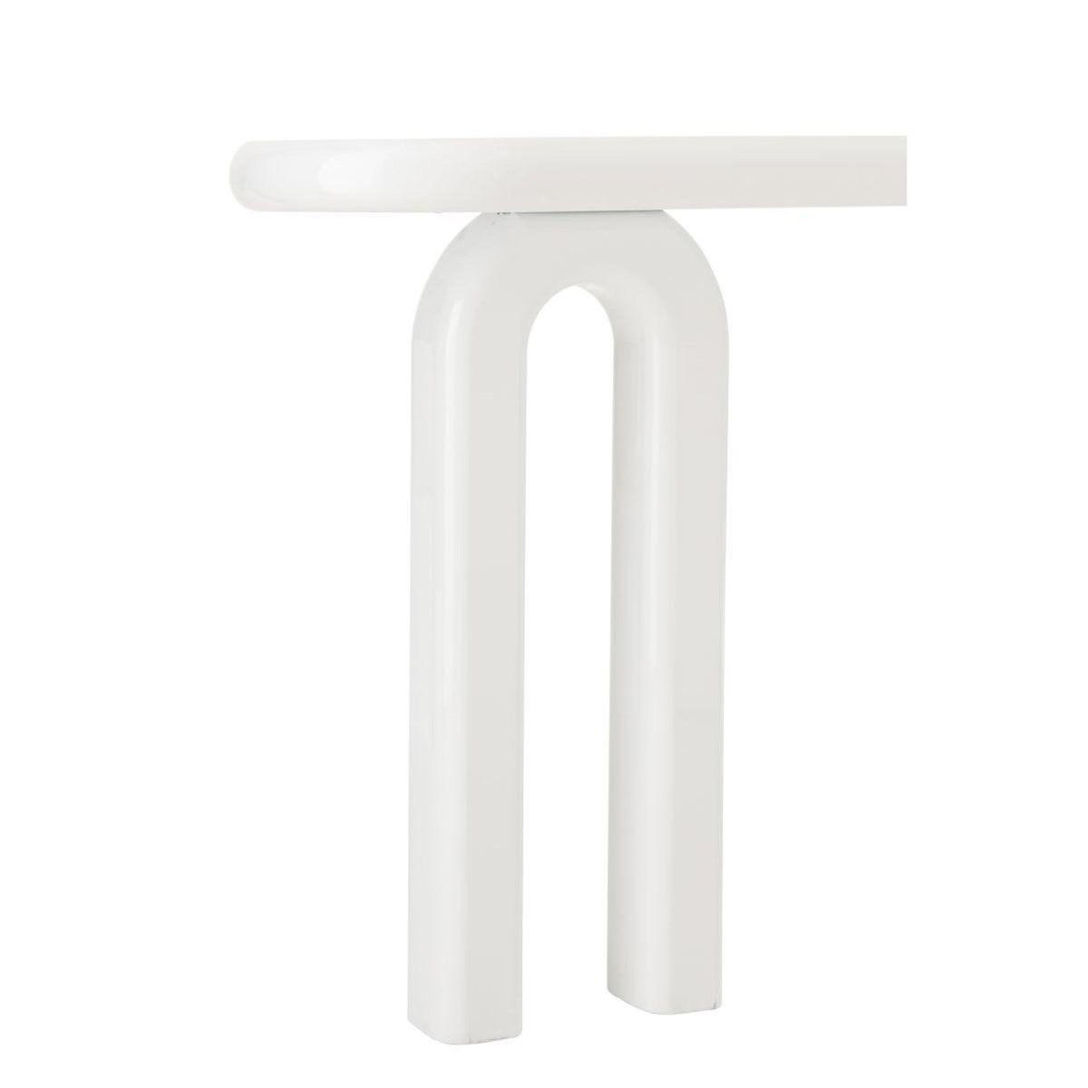 Paris Prix Console Ovale Design  Archie  120cm Blanc