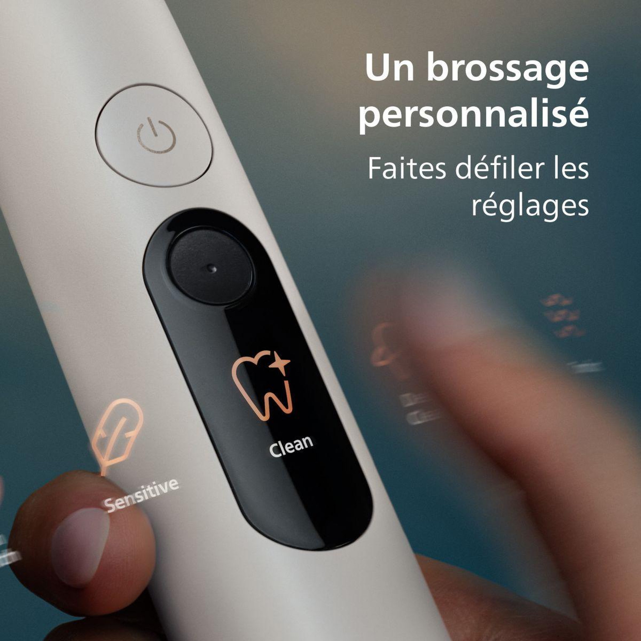 Voir la diapositive 4 : Philips Brosse à dents électrique Sonicare Série 8500 nouvelle génération HX8513/11 blanche