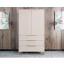 Voir la diapositive 6 : BEST MOBILIER Boccioni - buffet haut - beige - 104x180 cm