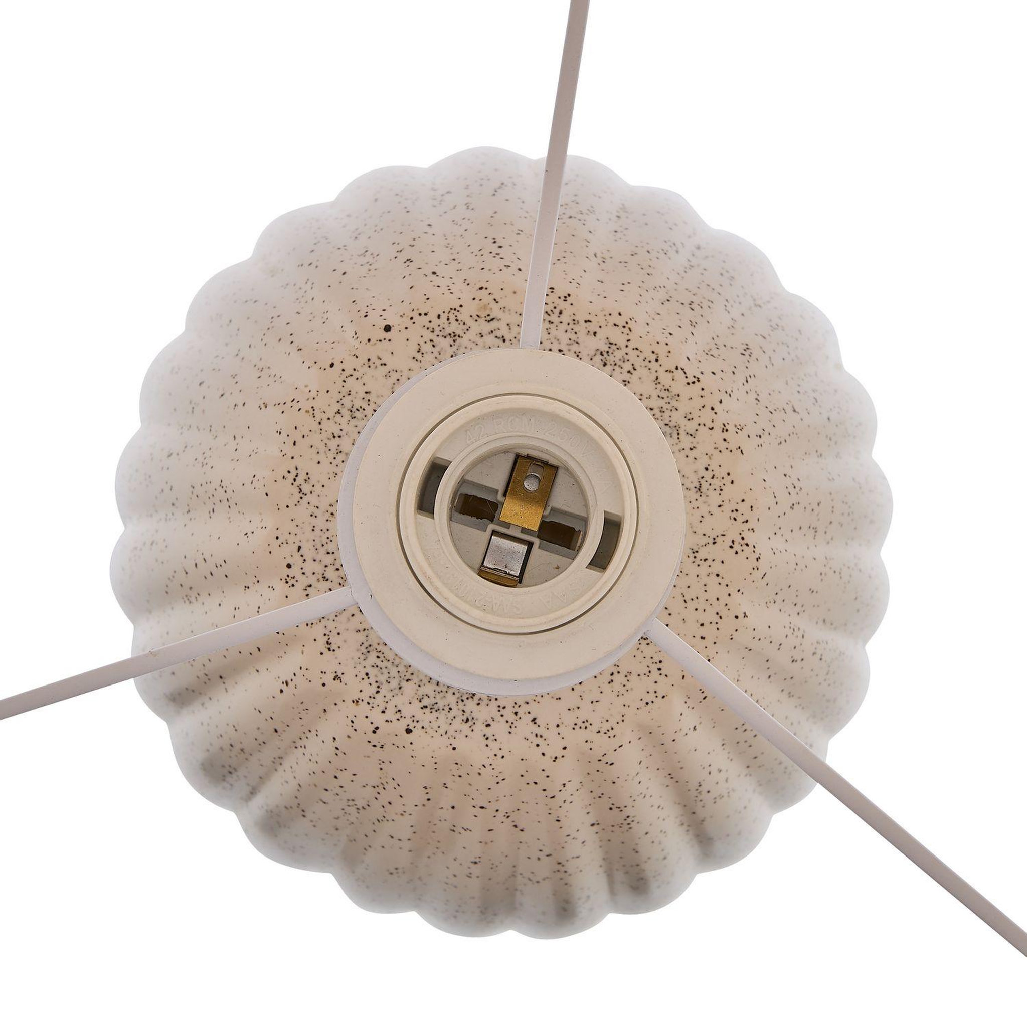 Voir la diapositive 4 : ATMOSPHERA Lampadaire cylindrique en grès kenan - beige
