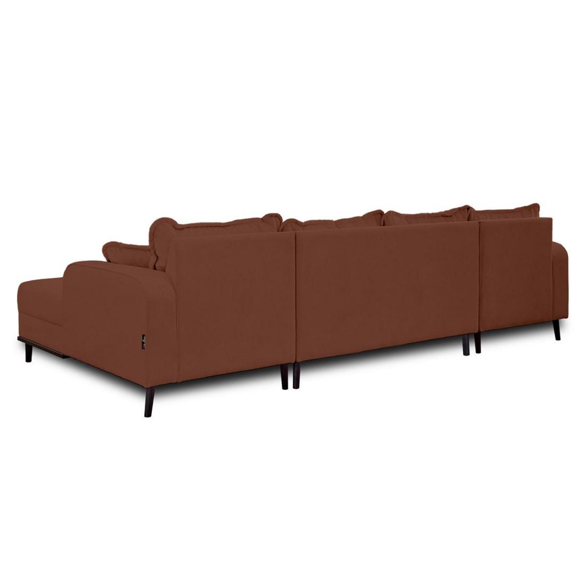 LISA DESIGN Albane - canapé panoramique en u - 7 places - en velours côtelé