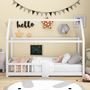Voir la diapositive 3 : MERAX Lit cabane enfant 90 x 200 cm avec sommier