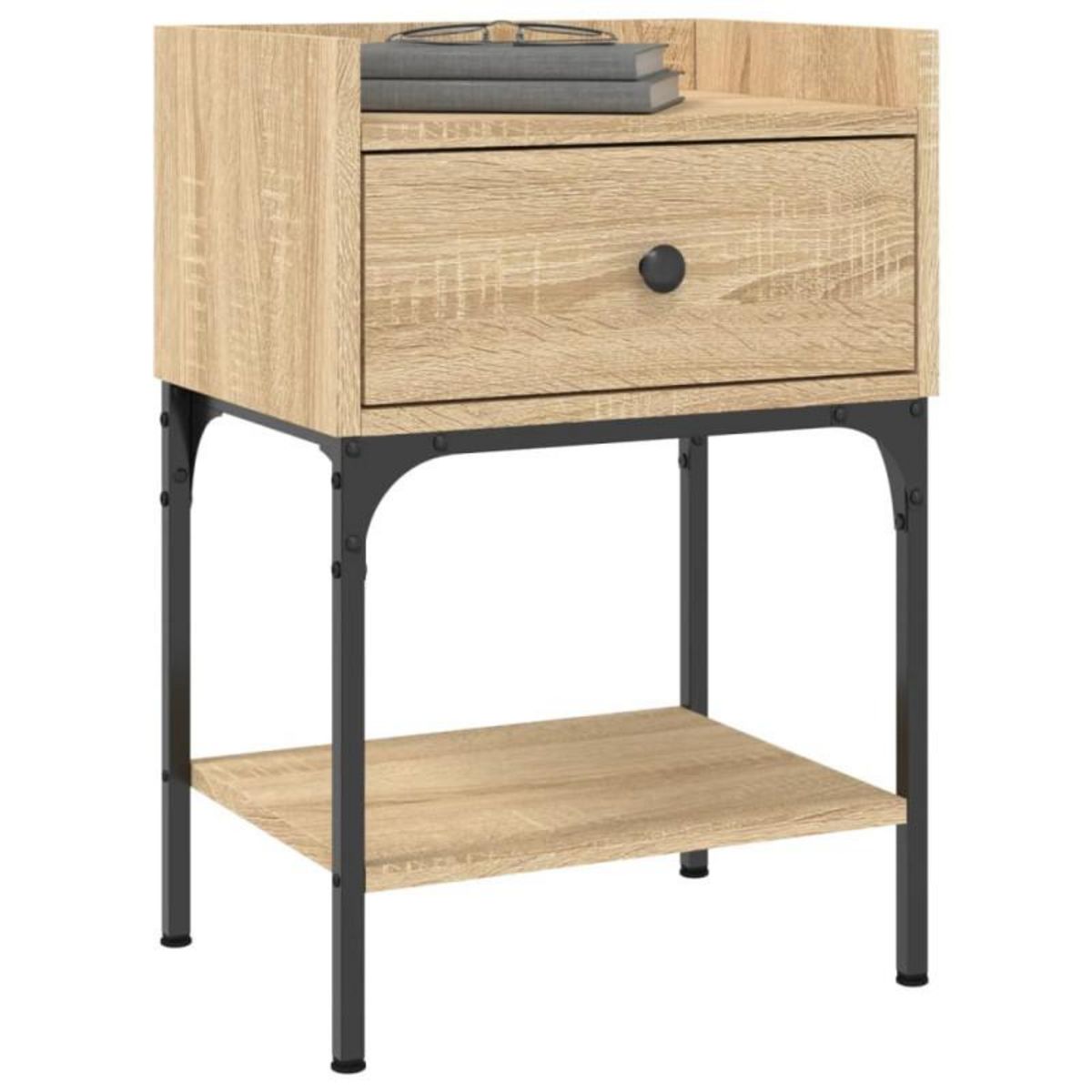 VIDAXL Table de chevet chêne sonoma 40,5x31x60 cm bois d ingénierie