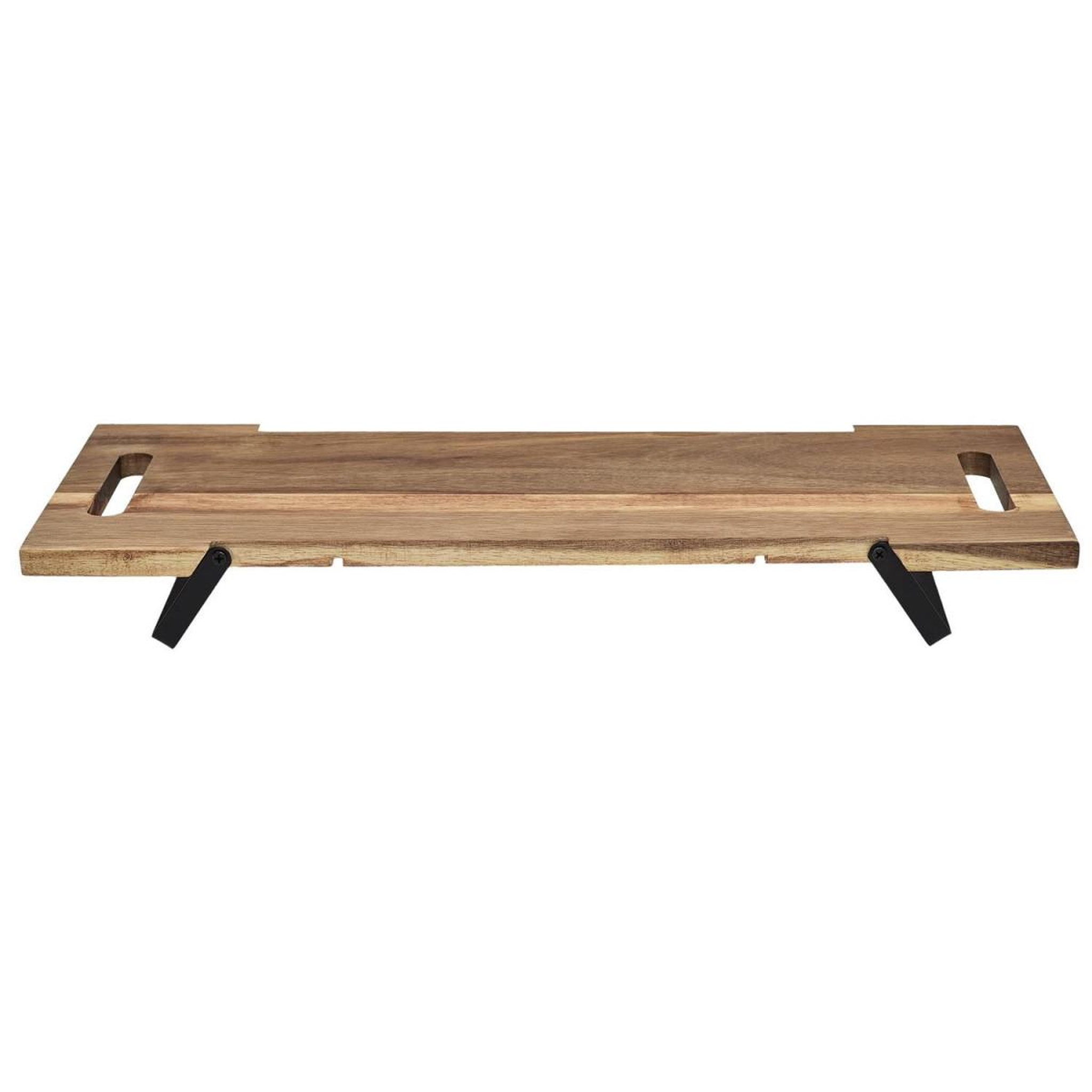 Voir la diapositive 2 : The Home Deco Factory Planche de présentation sur pied  acacia  55cm naturel