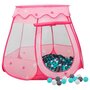 Voir la diapositive 1 : VIDAXL Tente de jeu pour enfants avec 250 balles Rose 102x102x82 cm