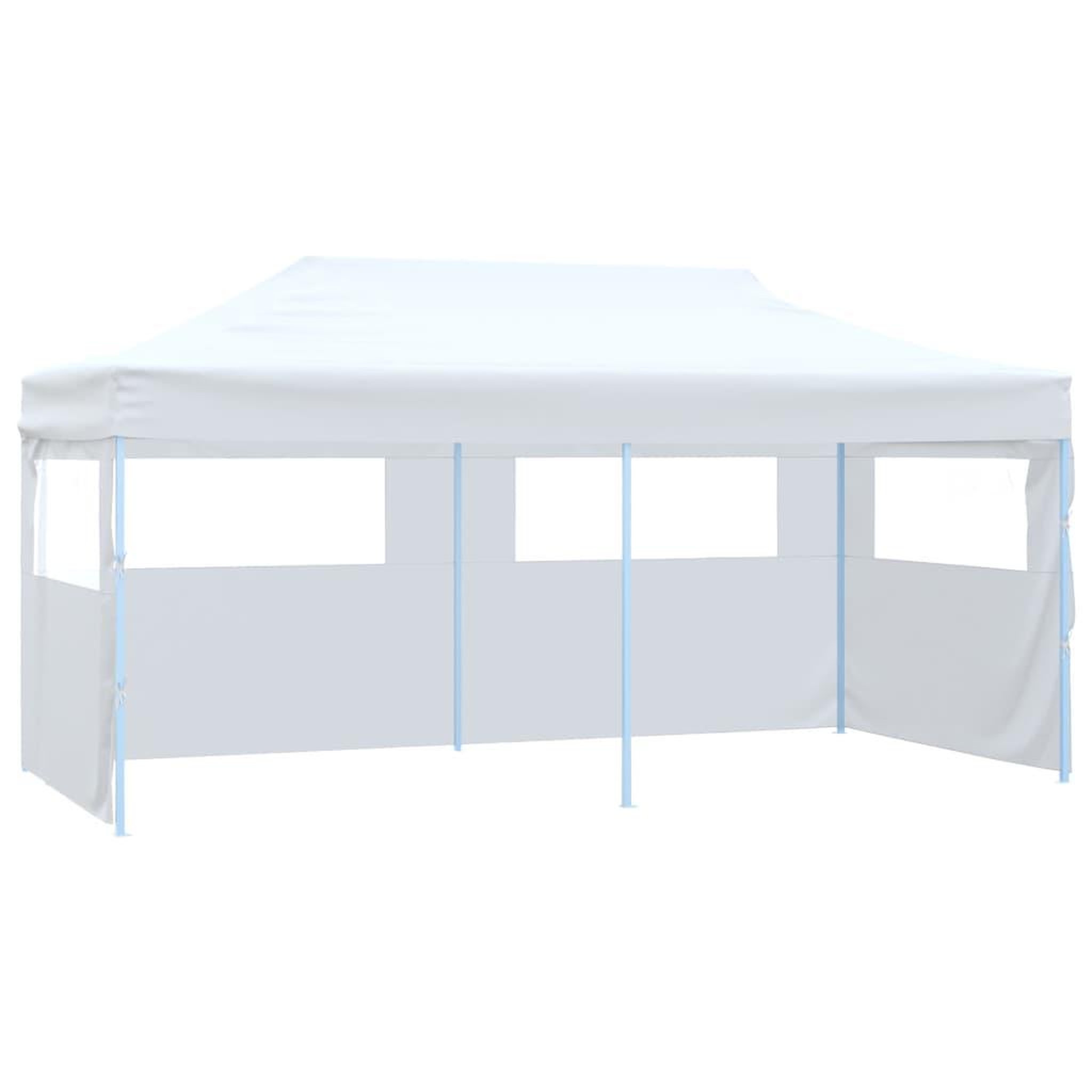 Voir la diapositive 1 : VIDAXL Tente de reception pliable avec 4 parois 3x6 m Acier Blanc