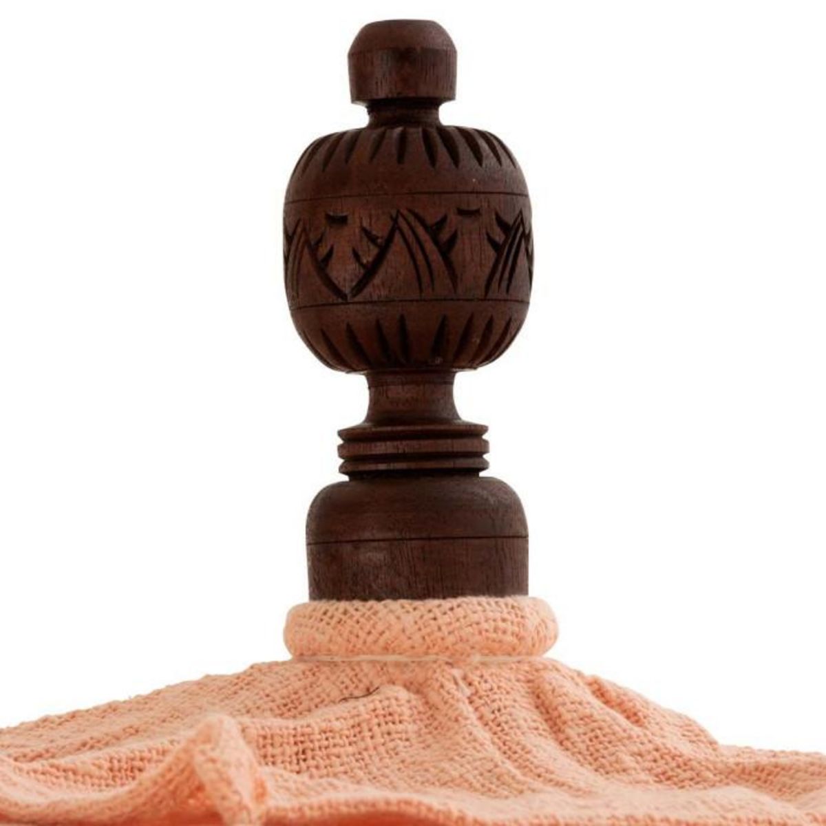 Paris Prix Parasol Déco  Pompons & Coquillages  188cm Saumon