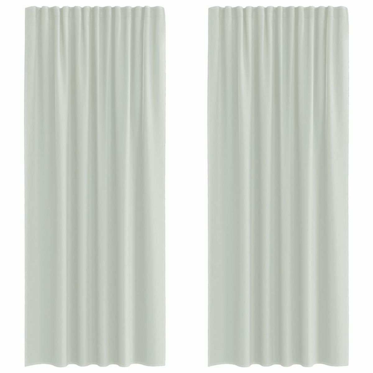 VIDAXL Rideaux en voile avec boucles 2 pcs gris clair 140x245 cm