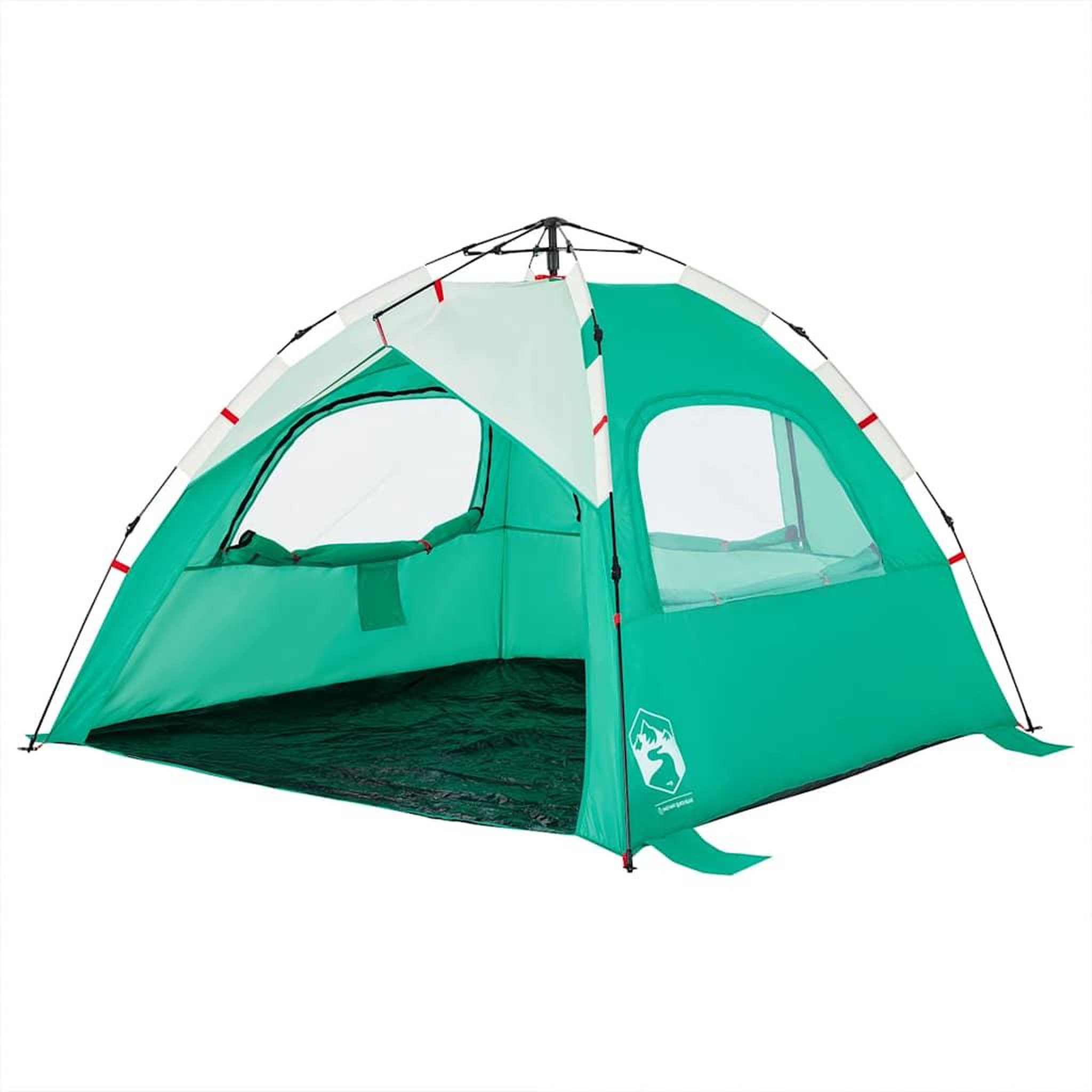 Voir la diapositive 5 : VIDAXL Tente de plage 3 personnes liberation rapide impermeable