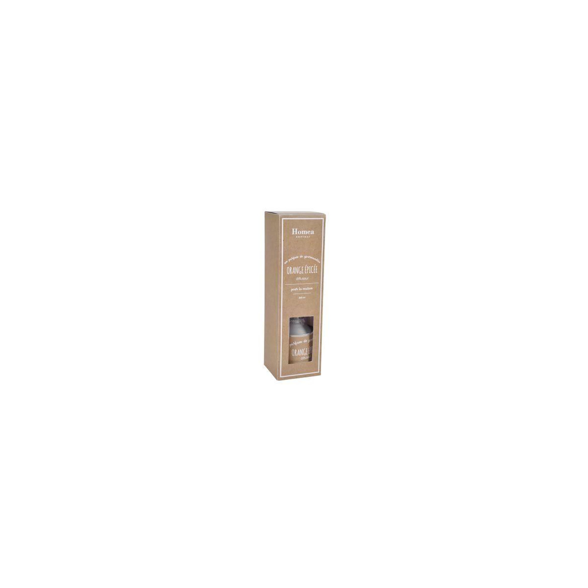 HOMEA Diffuseur de parfum  pot kraft  200ml orange épicée