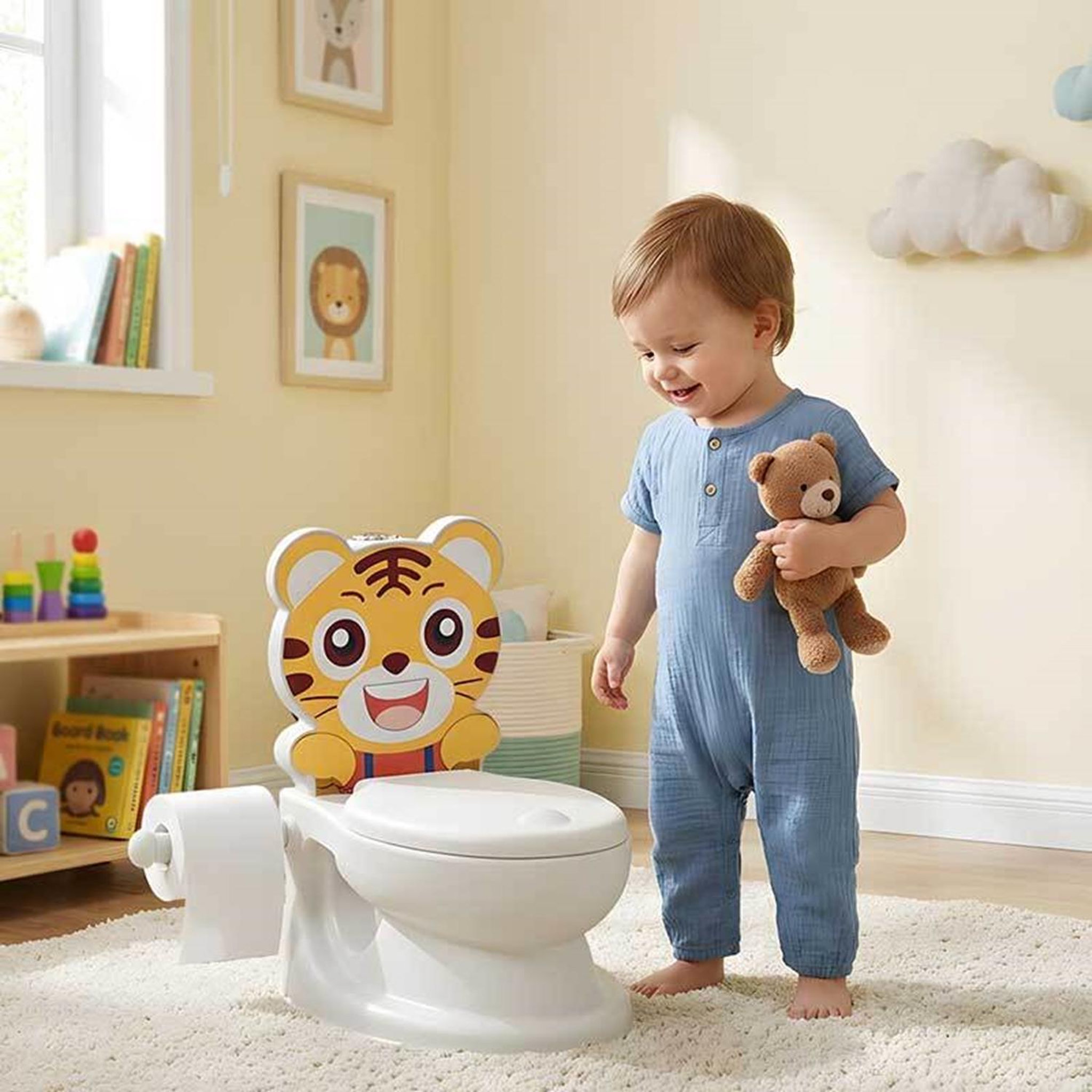 Voir la diapositive 2 : DOLU Pot d'apprentissage pour enfants - Potty Tiger