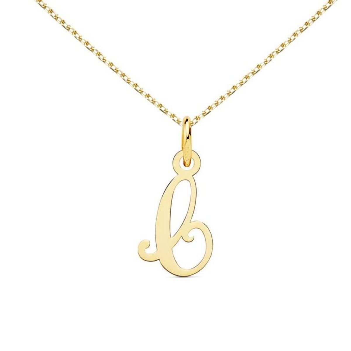 L'ATELIER D'AZUR Collier - Pendentif Lettre  C  Or 750/1000 - Chaine Dorée