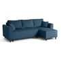Voir la diapositive 2 : BEST MOBILIER Saphir - canapé d'angle réversible 4 places - convertible avec coffre - en velours côtelé