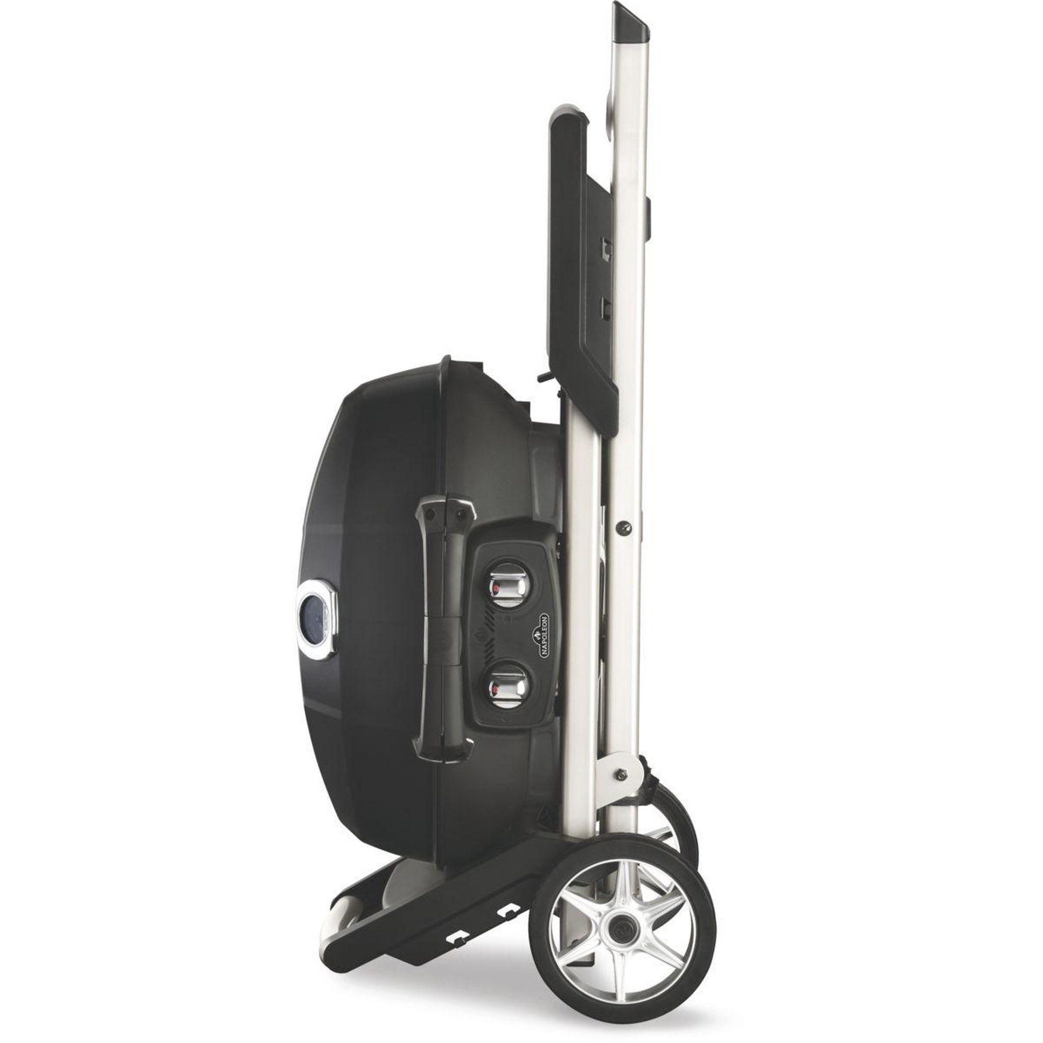 Voir la diapositive 4 : NAPOLEON Barbecue gaz travel q pro noir 2brûleurs sur chariot pliant, 54x37 cm
