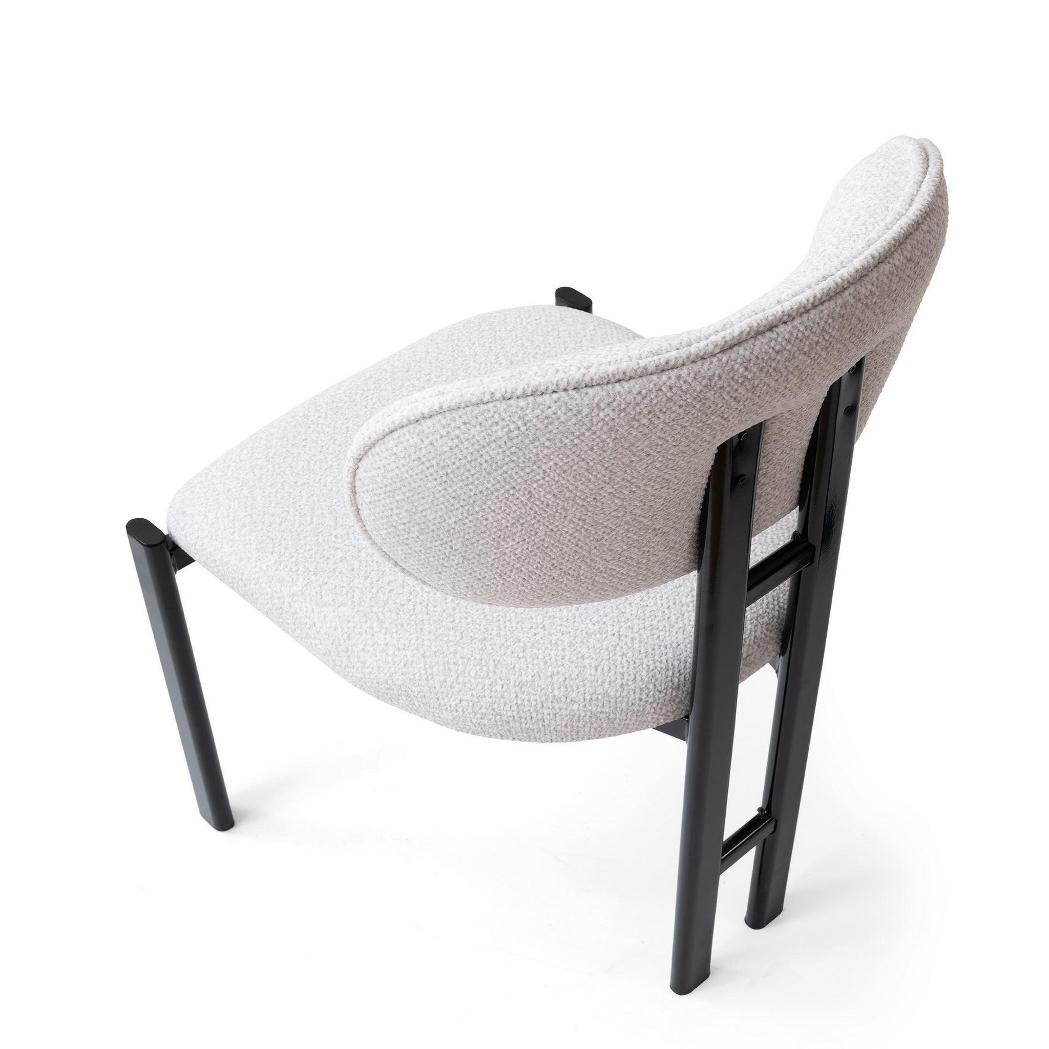Voir la diapositive 5 : Habitat et Jardin Ensemble de chaises (2 pièces) en métal  muriz  - blanc cassé