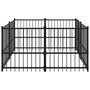 Voir la diapositive 4 : VIDAXL Chenil d'exterieur pour chiens Acier 3,75 m^2