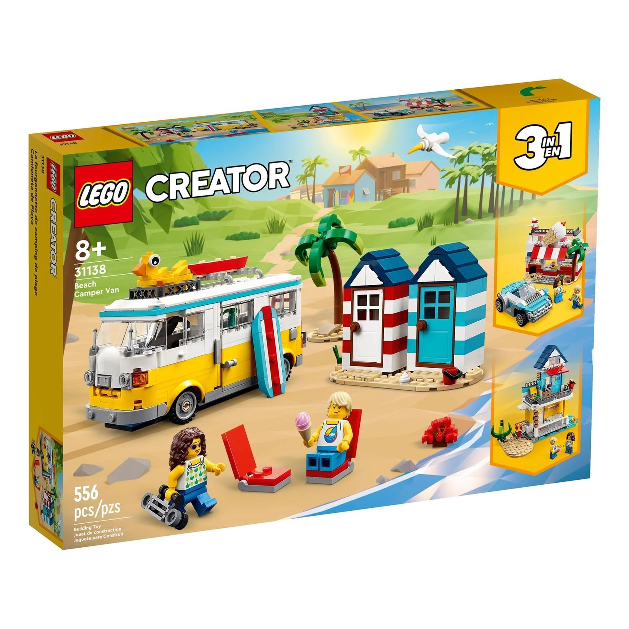 LEGO Creator 3 en 1 Camping-car à la plage