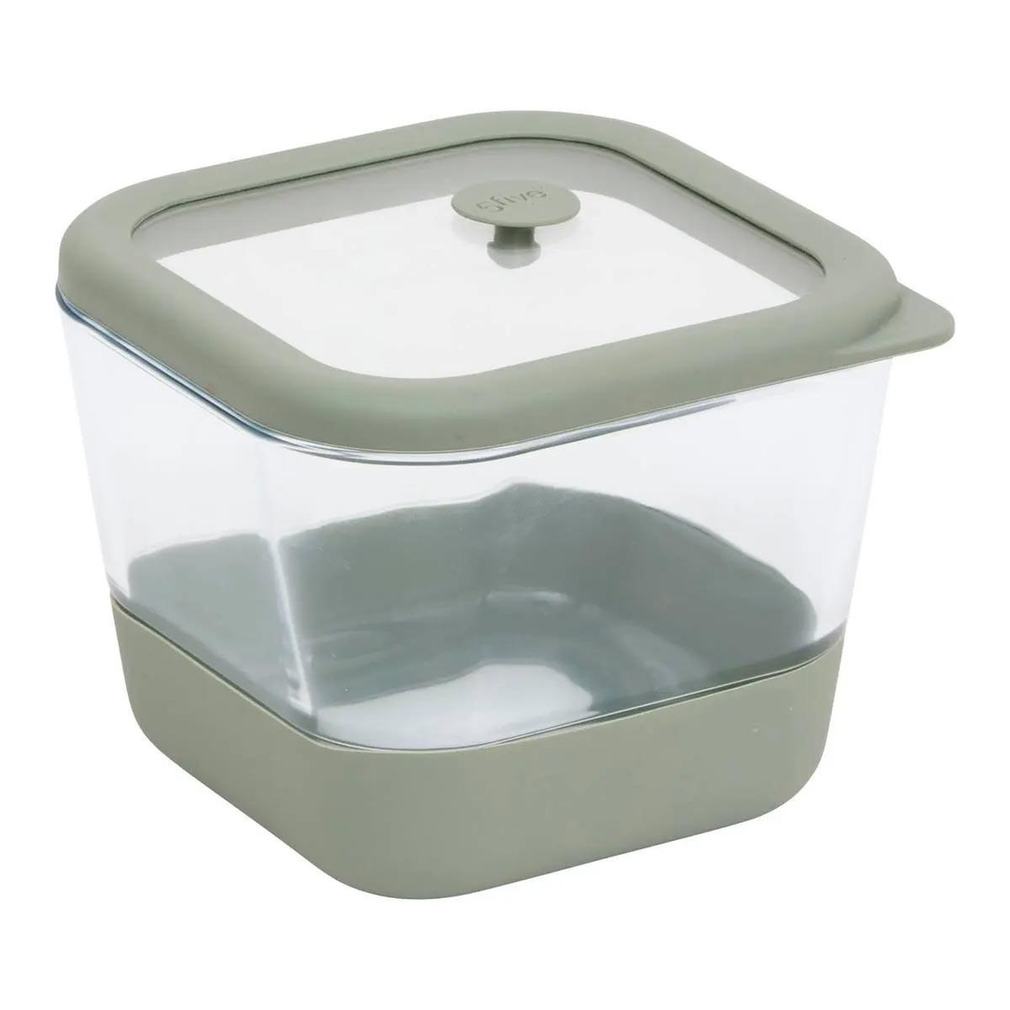 FIVE Boîte de conservation hermétique  siliglass  0,8l gris