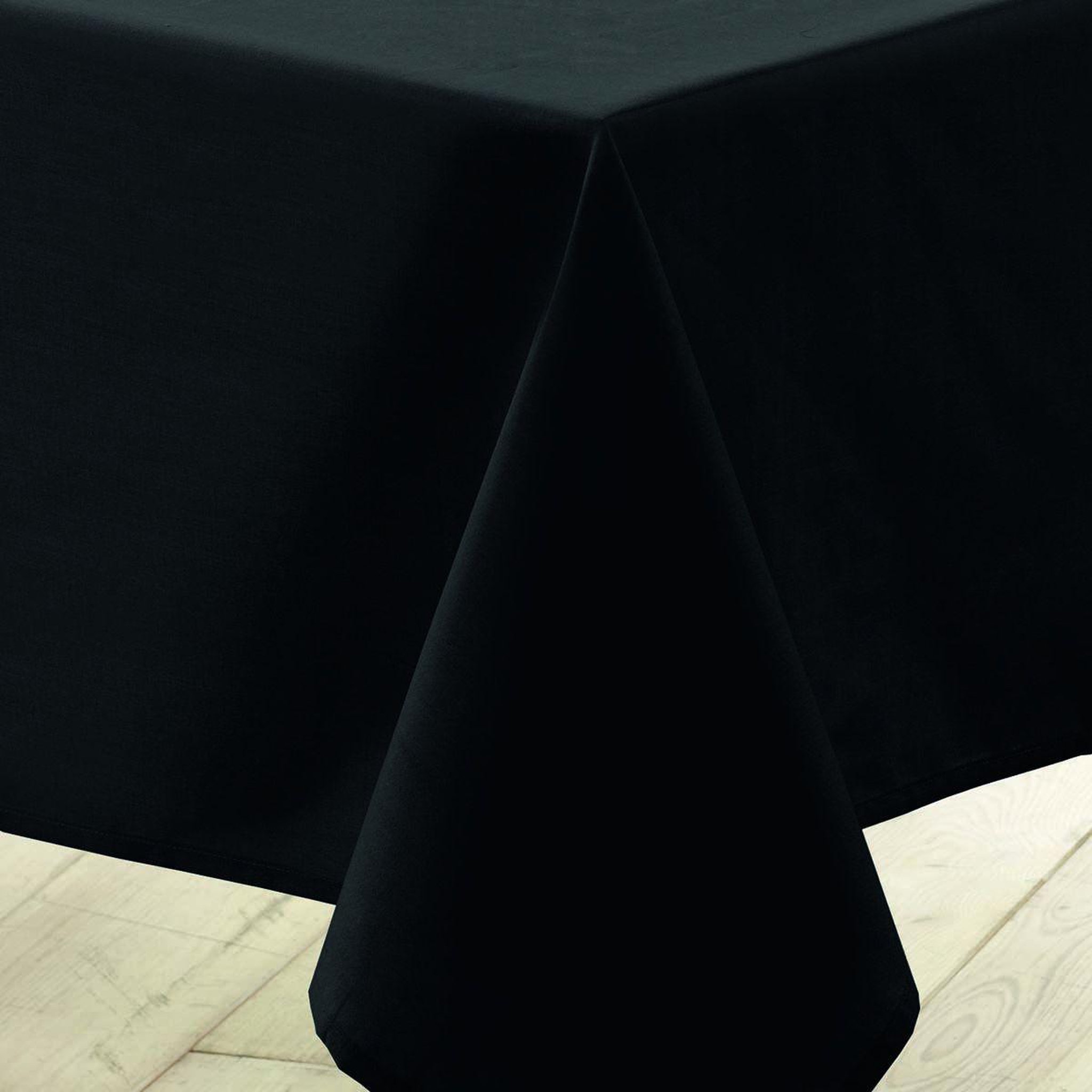 Voir la diapositive 2 : Douceur d'Intérieur Nappe antitache  essentiel  140x300cm noir
