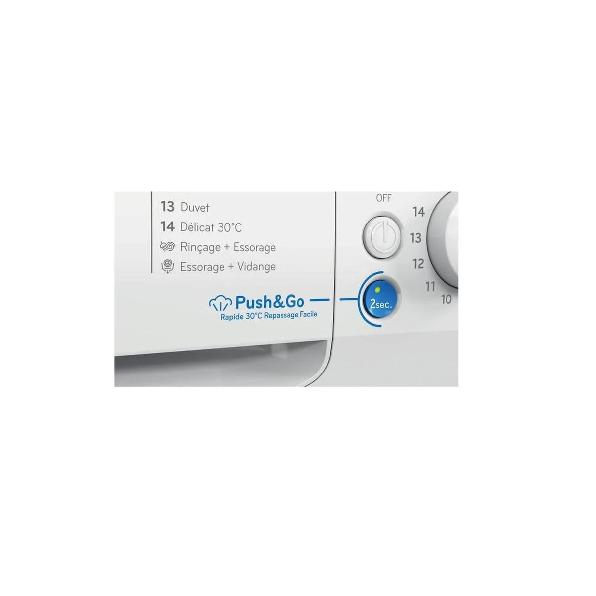 Indesit Lave-linge frontal 8kg 1200 tours/min - BWA81295XWVFR