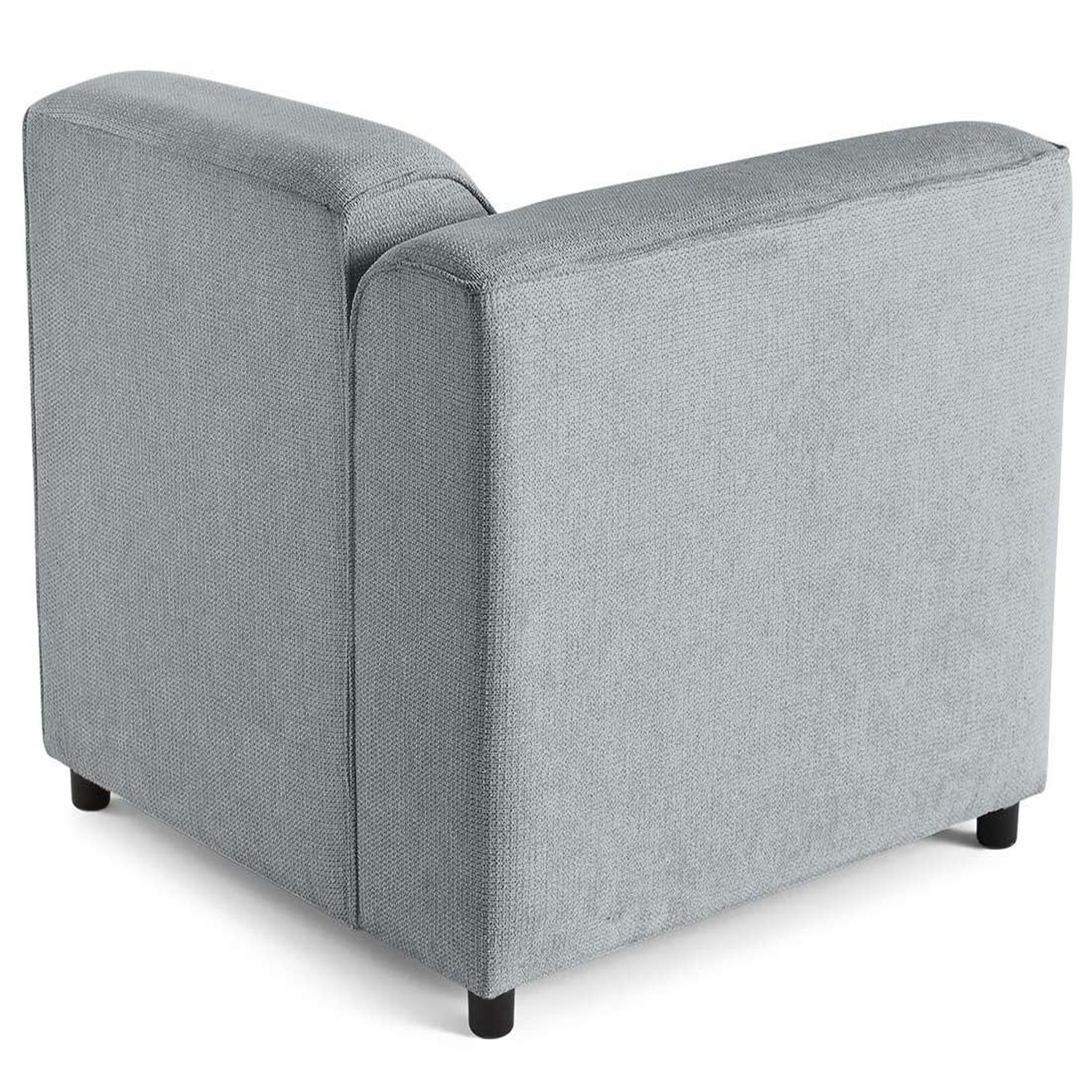 Voir la diapositive 5 : LISA DESIGN Suaro - module d'assise d'angle gauche en tissu texturé