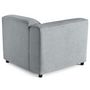 Voir la diapositive 5 : LISA DESIGN Suaro - module d'assise d'angle gauche en tissu texturé
