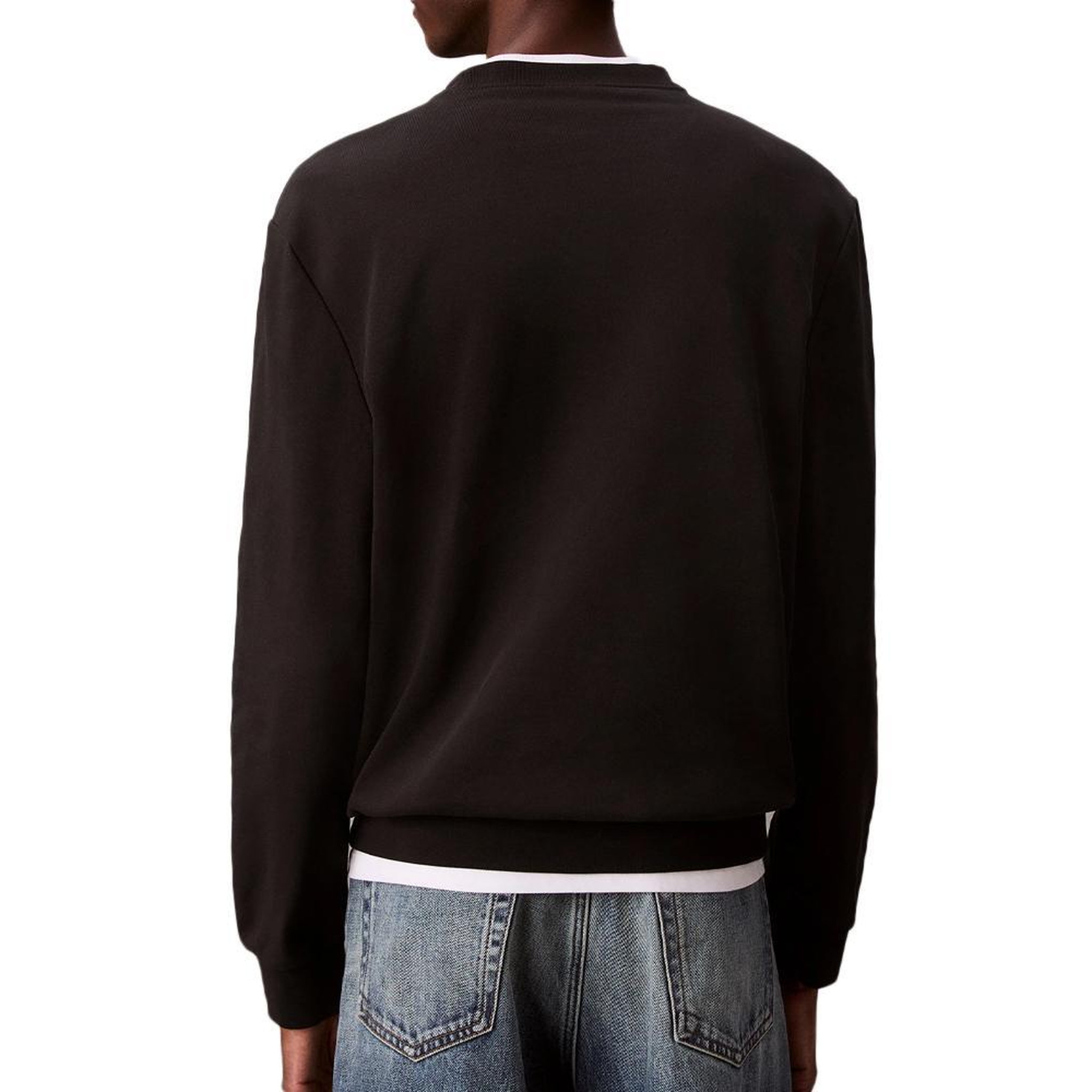 Voir la diapositive 2 : CALVIN KLEIN JEANS Sweat Noir Homme Calvin Klein Jeans Badge Terry