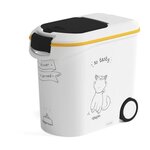 CURVER CURVER Conteneur de nourriture Le Diner est servi - 12 kg - 35 L - Blanc et noir - Pour chat