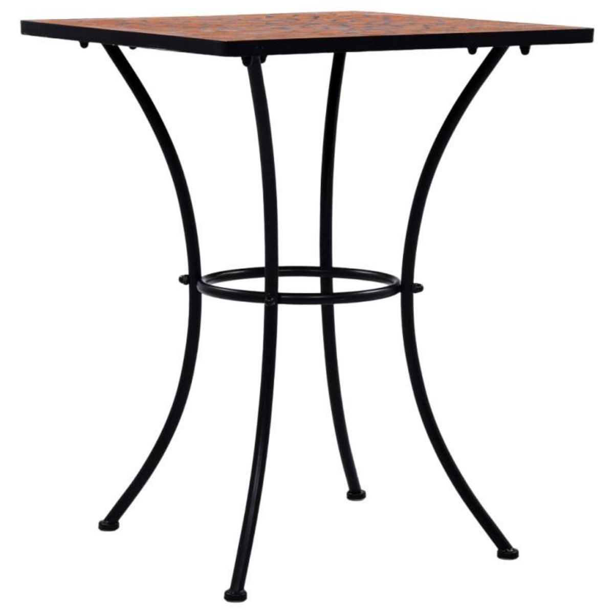 VIDAXL Table de bistro mosaïque Terre cuite 60 cm Céramique