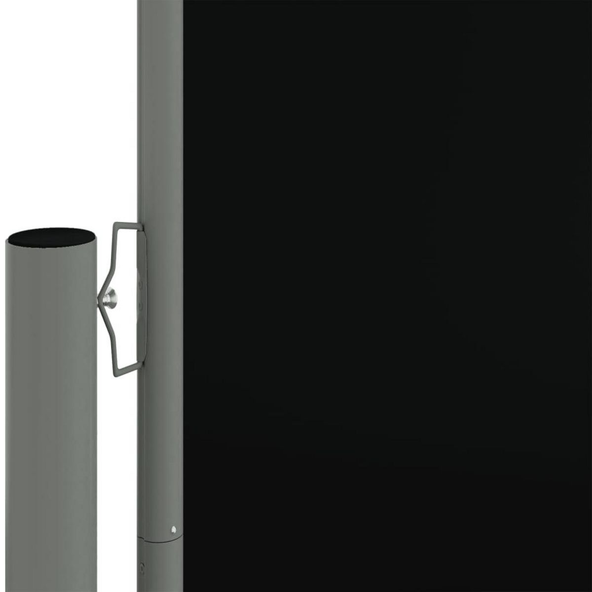 VIDAXL Auvent lateral retractable Noir 117x1200 cm