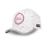 CAPSLAB Casquette femme baseball fermeture strapback Barbie. Coloris disponibles : Blanc