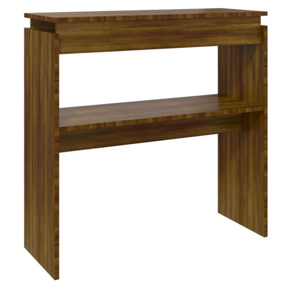 VIDAXL Table console Chêne marron 80x30x80 cm Bois d ingénierie