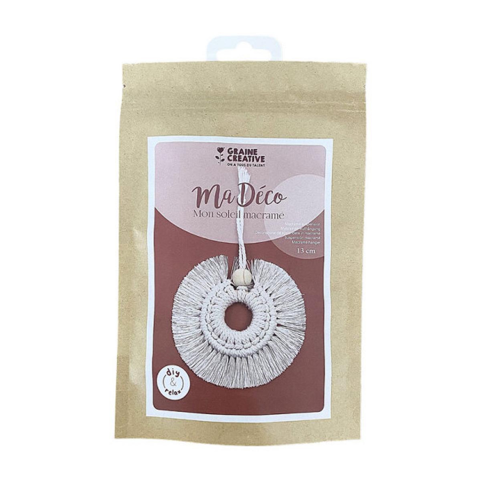Graine créative - Kit Macrame - Soleil