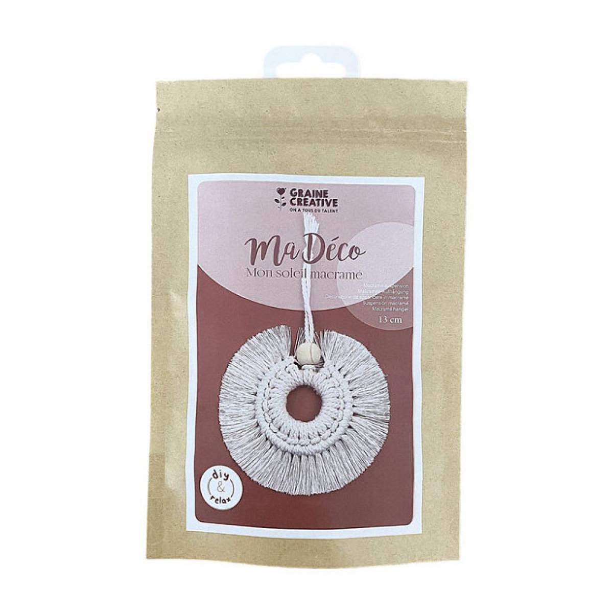 Graine créative - Kit Macrame - Soleil