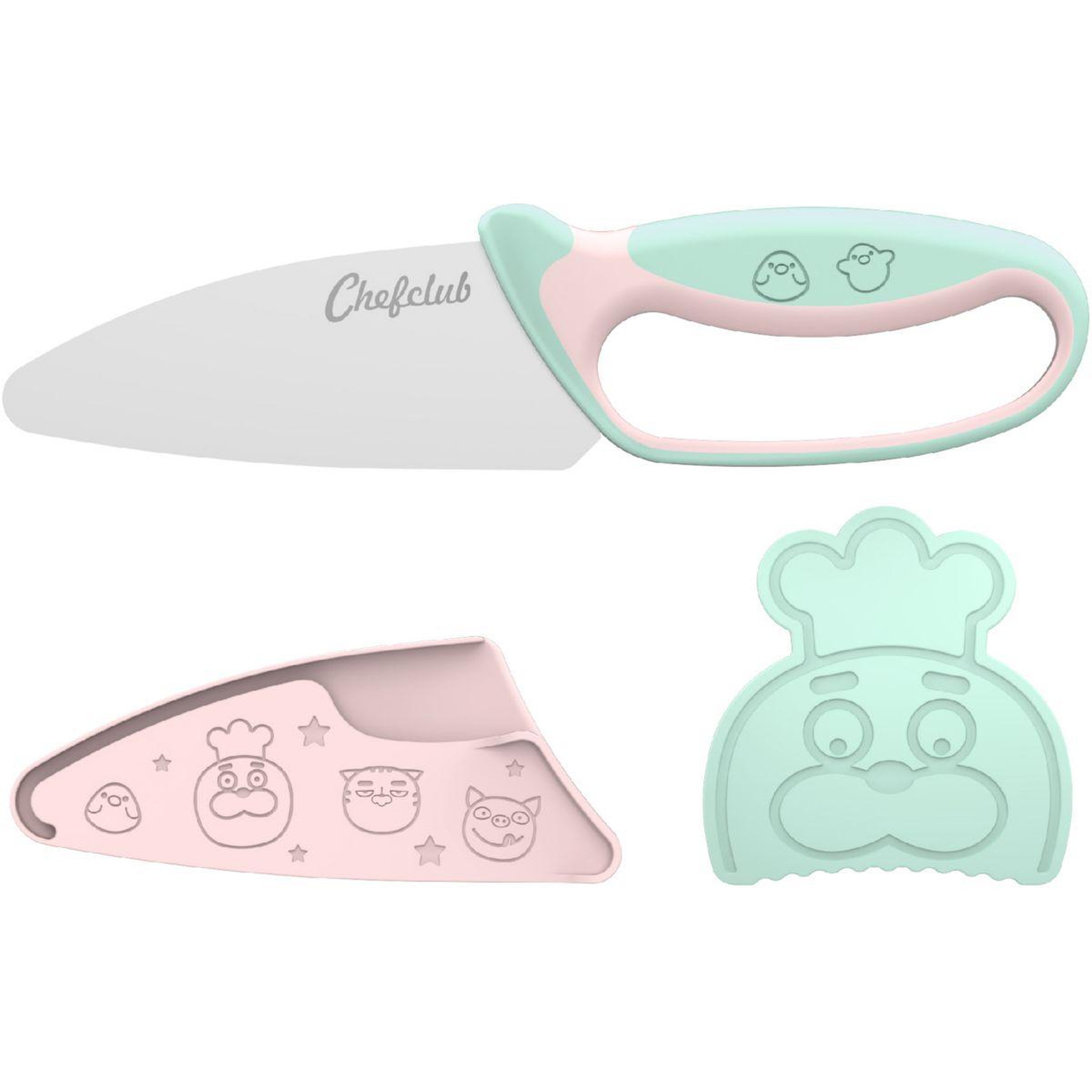 Voir la diapositive 3 : CHEFCLUB Couteau du chef chefclub kids pastel
