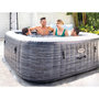 Voir la diapositive 4 : INTEX Spa gonflable PureSpa Ardoise carré Bulles 6 places - Intex
