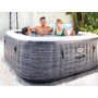 Voir la diapositive 4 : INTEX Spa gonflable PureSpa Ardoise carré Bulles 6 places - Intex