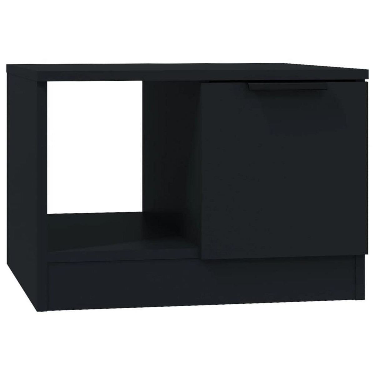 VIDAXL Table basse noir 50x50x36 cm bois d'ingenierie