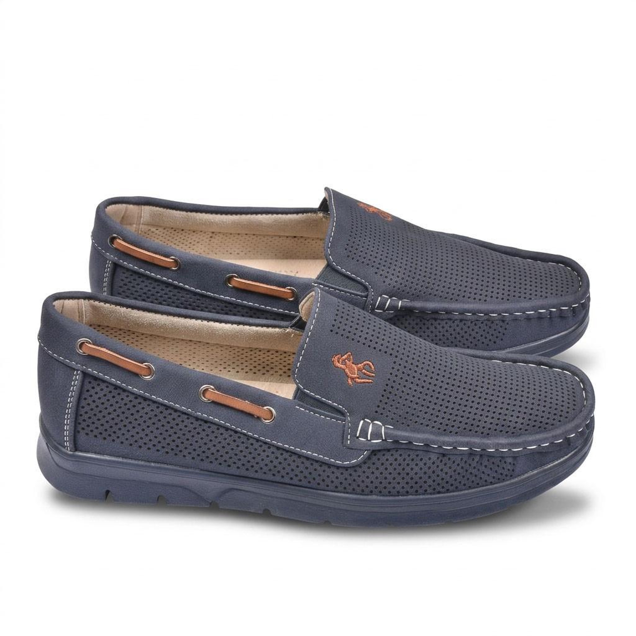 Voir la diapositive 3 : OZABI OZABI Mocassins Homme Microperforés Confort Été Semelle Crantée