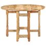 Voir la diapositive 3 : VIDAXL Table a manger Rond 110x76 cm Bois de manguier massif