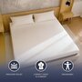 Voir la diapositive 4 : THE WHITE STONE Matelas 80x190 en Mémoire de Forme & Waterfoam | Hauteur 22 cm | Orthopédique, Hypoallergénique & Anti-acariens | Déhoussable & Respirant