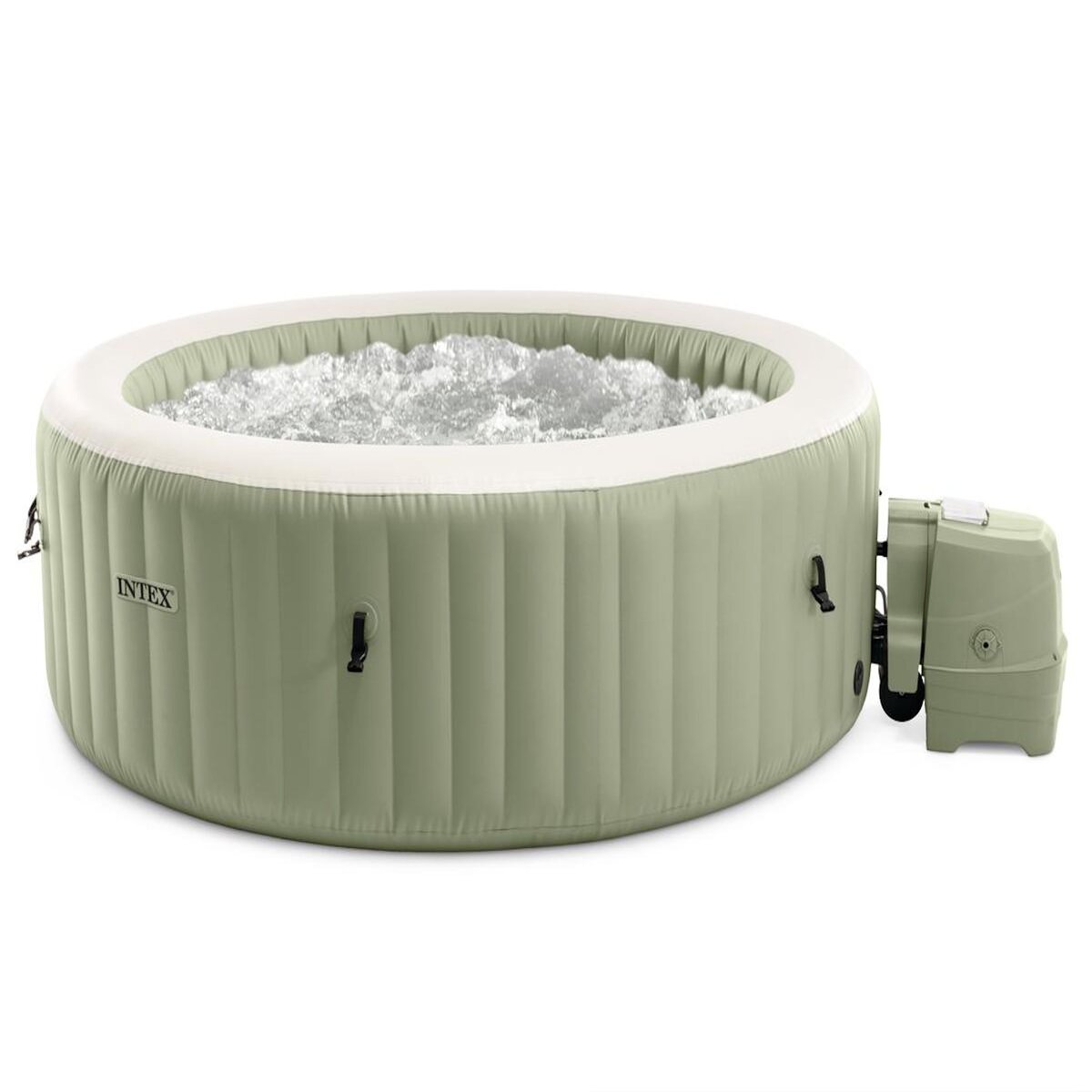 INTEX Spa gonflable PureSpa Olive rond Bulles 6 places - Intex