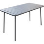 Voir la diapositive 1 : Habitat et Jardin Table jardin en métal  Bilbao  - 180 x 90 x 71 cm - Gris