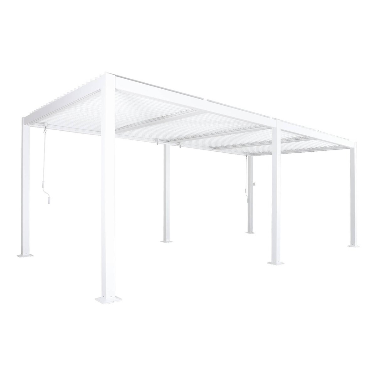 SWEEEK Pergola bioclimatique aluminium et acier lames orientables 6x3m Palace