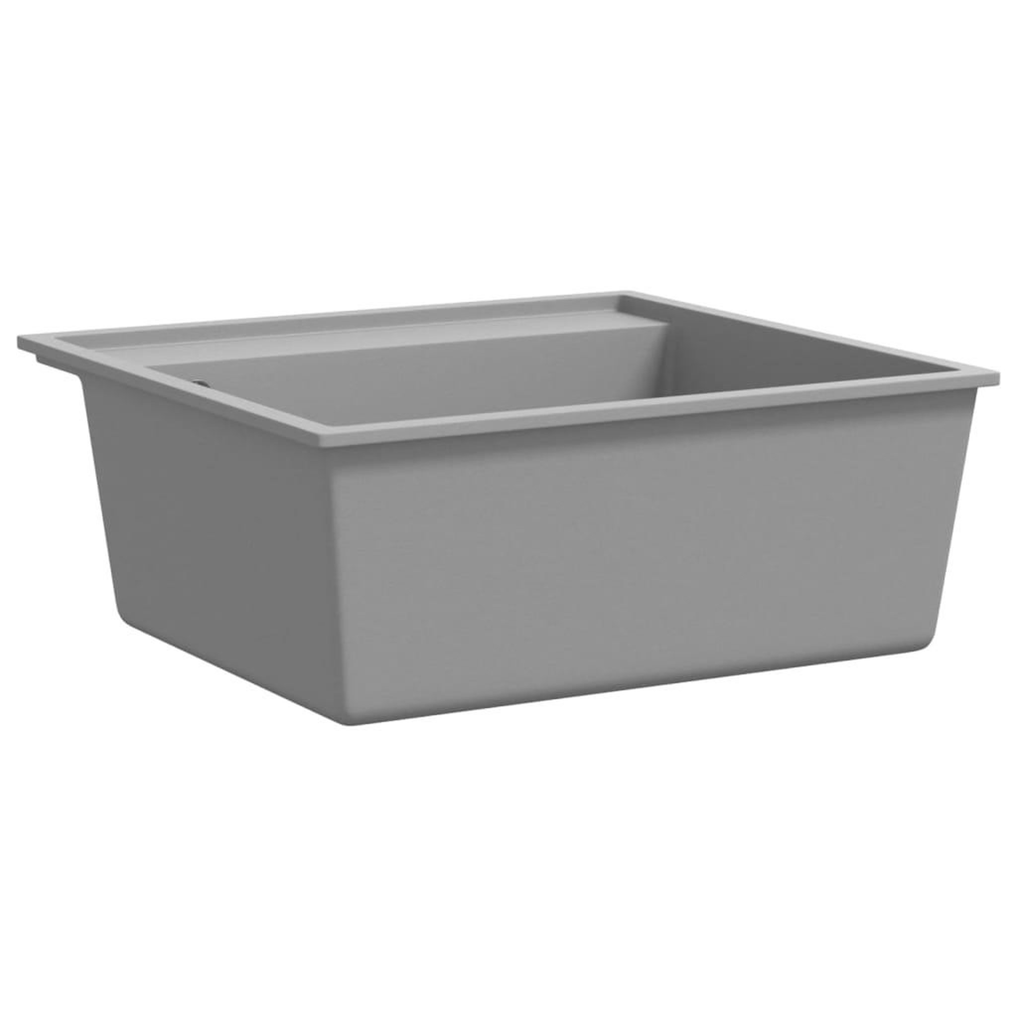 Voir la diapositive 3 : VIDAXL Evier de cuisine avec trou de trop-plein Gris Granit