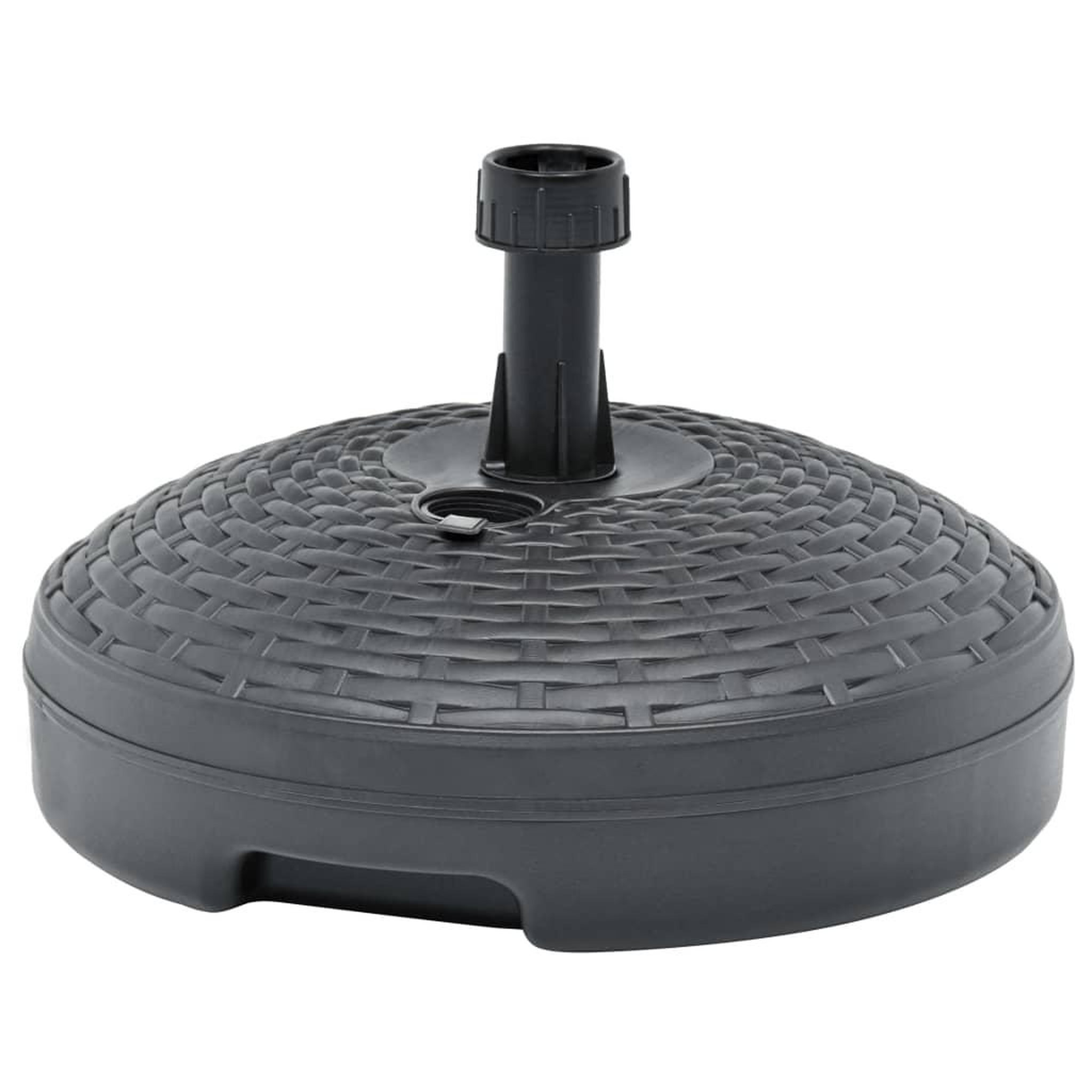 Voir la diapositive 1 : VIDAXL Socle de parasol rempli de sable/d'eau 20 L Plastique rotin