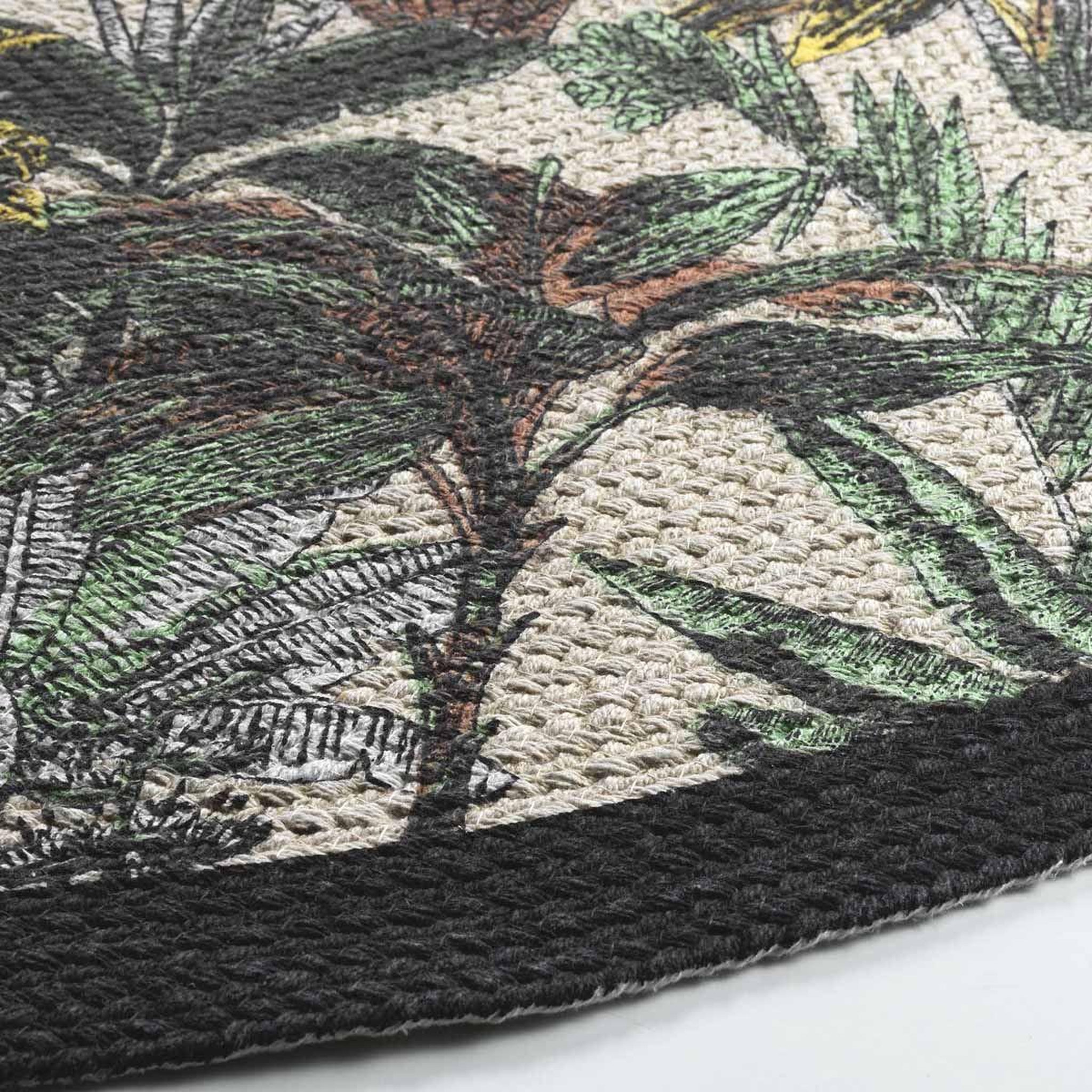 Voir la diapositive 2 : Douceur d'Intérieur Tapis déco à pompons  balinesia  120cm naturel