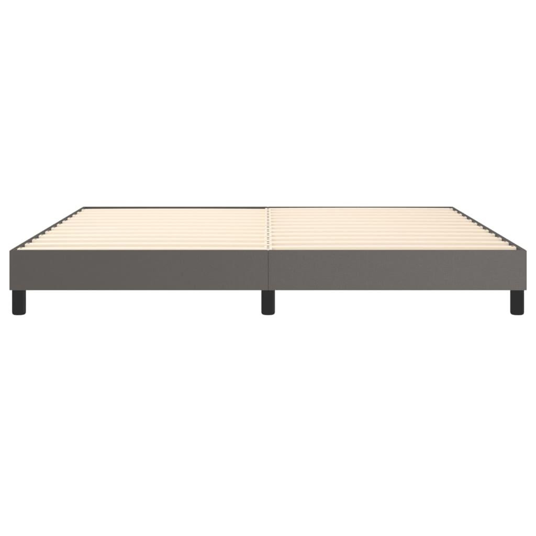Voir la diapositive 5 : VIDAXL Cadre de lit sans matelas gris 200x200 cm similicuir